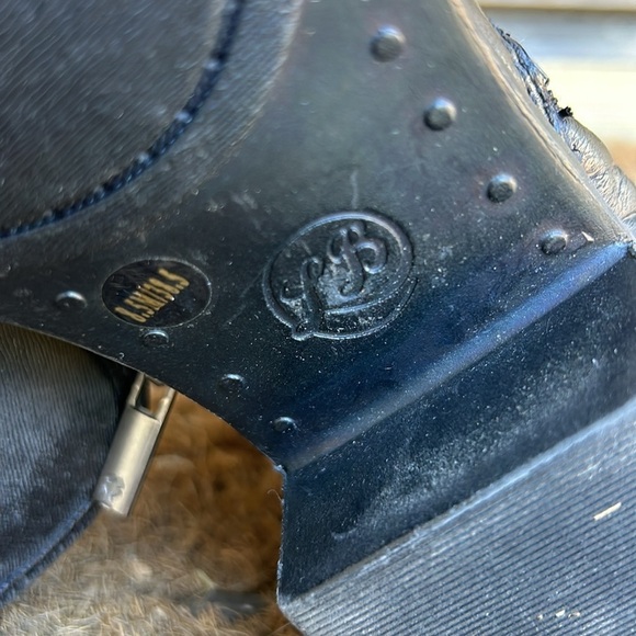 Lucky Brand Bartalino Black Bootie Size 8.5 Leather Boots Moto Vibes Double Zip - Picture 9 of 11